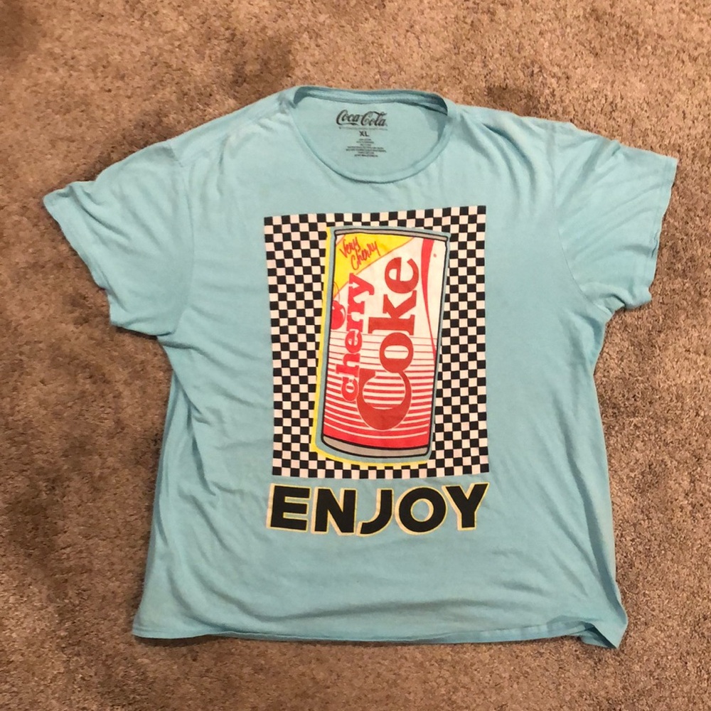 Coca-Cola Cherry Coke Blue Graphic vintage 🍒 Cherry coke
